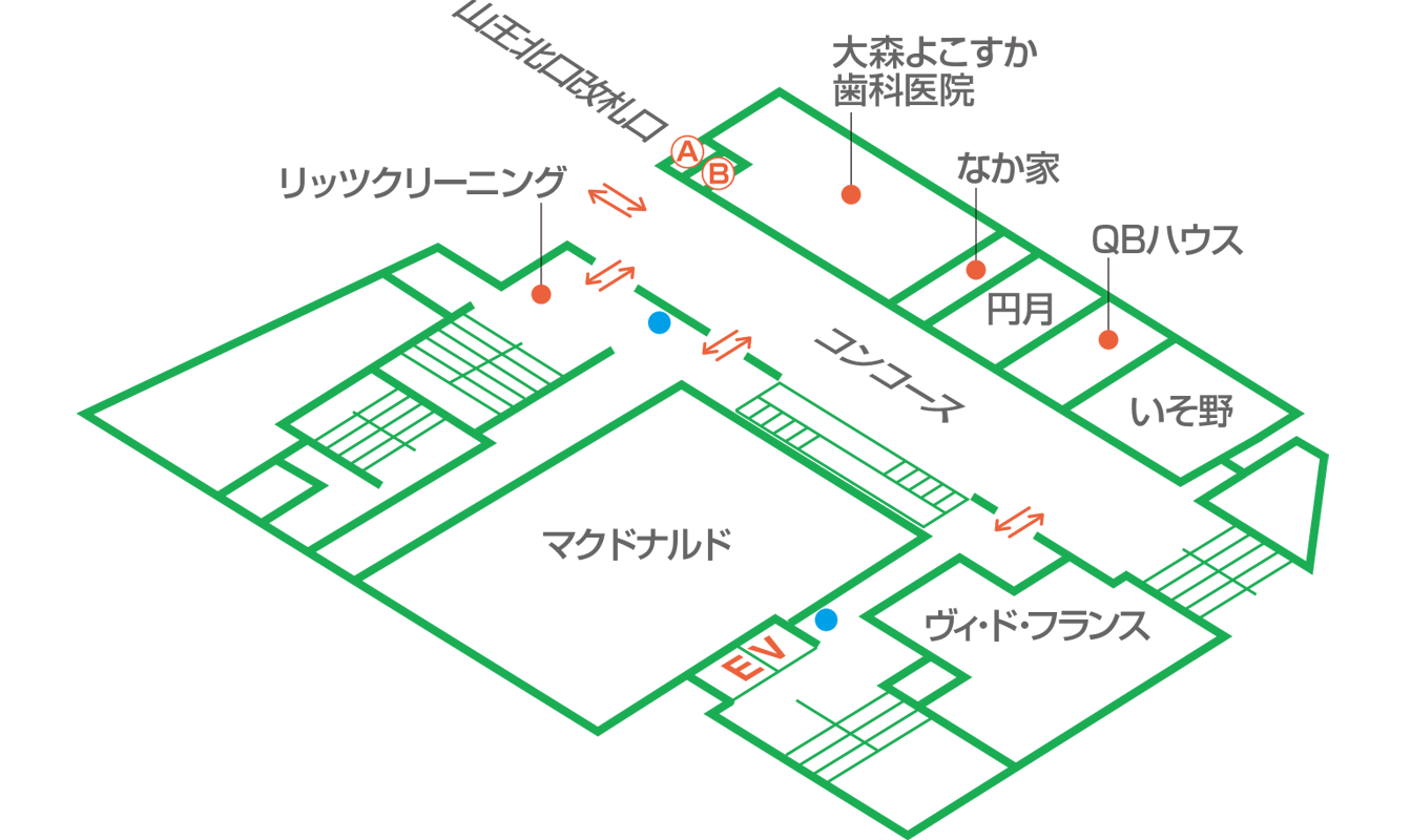 大森ララ B1 フロアマップ